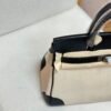 Birkin Canvas Platinum Bag 30