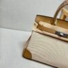 Birkin Canvas Platinum Bag 30