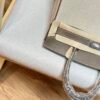 Birkin Canvas Platinum Bag 30