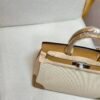 Birkin Canvas Platinum Bag 30